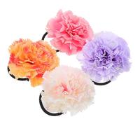 Cabilock Lot de 4 Pinces à Cheveux à Fleur Artificielle en Polyester et Fer, Faciles à Clipser, pour Mariage et Fêtes, Style Doux et Charmant