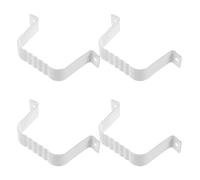 Cabilock Lot de 4 sangles de descente pluviale : support de gouttière pour système de drainage des eaux pluviales, clips de support de gouttière en alliage d'aluminium pour murs extérieurs de