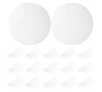 Cabilock Lot de 40 tapis de cuisson vapeur antiadhésifs en silicone, réutilisables, ronds, en maille pour dim sum, pour friteuse à air, pour cuisine, maison, restaurant