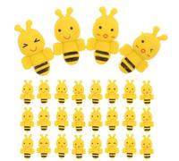 Cabilock Lot de 48 gommes miniatures en forme d'abeille : gomme puzzle en TPR en forme d'animal - jouets éducatifs interactifs pour tout-petits, pour de fête et de Noël.