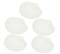 Cabilock Lot de 5 Assiettes de Coquillage en Pp Blanc, Plateau de Service Réutilisable, Facile à Nettoyer Transporter, pour Servir Sushi et Raviolis