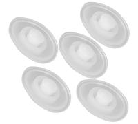 Cabilock Lot de 5 Bouchons Anti-Fuite en Plastique pour Gobelets et Bouteilles D’Eau Bouchons de Rechange Universels Joint Souple et Texture Antidérapante Étanche pour Réutilisable