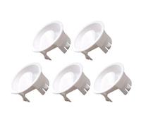 Cabilock Lot de 5 Couvercles de Pichet en Plastique Pp Blanc Classique, Accessoire Étanche et Hermétique pour Carafe à Eau en Verre et Bouilloire, Couvercle Remplaçable Pratique