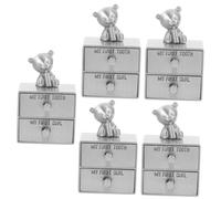 Cabilock Lot De 5 Paniers À Pour Bébé Boîte À Double Couche Pour Cheveux Fœtaux Support De Rangement En Métal Pour Dents De Lait