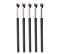 Cabilock Lot de 5 Pinceaux Correcteurs Biseautés pour Maquillage, Pinceaux Estompeurs Contour des Yeux, Applicateurs Plats en Poils Haute Densité, pour Fond de Teint Liquide et Anticernes,