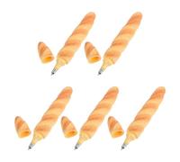 Cabilock Lot de 5 Stylos à Bille Mie Réaliste, Encre Noire Fluide, Design Fantaisie Compact pour Bureau et École, Fournitures D’Écriture Originales et Créatives