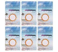 Cabilock Lot de 6 Cartes de Test UV pour Reptiles et Aquariums Detection de Decoloration UV Format Compact et Portable pour Testeurs Exterieurs et Environnementaux Cartes A Effets Lumineux