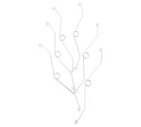 Cabilock Lot de 6 Clips à Ressort Argentés 19,5 Cm pour Grille de Ventilation de Plafond, Ressorts de Retenue pour Ventilateur D'extraction de Salle de Bain, Accessoires de