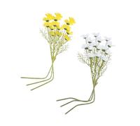 Cabilock Lot De 6 Petites Marguerites Artificielles Décoratives pour La Maison Les Banquets Les Mariages Et Les Photos