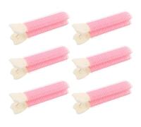 Cabilock Lot de 6 Pinces à Cheveux Volumisantes Auto-Agrippantes Roses pour Effet Racines Liftées Bigoudis Volumisants pour Cheveux Fins ou Bouclés Accessoires Coiffure Polyvalents au