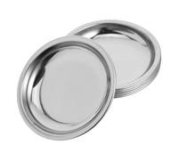 Cabilock Lot de 6 Plateaux de Pesée en Acier Inoxydable 201 6 CM Fond Plat pour Balances Numériques Adaptés à la Pesée Précise de Bijoux Pierres Précieuses et Mini Strass Accessoires