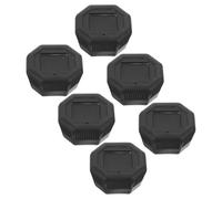 Cabilock Lot de 6 Set de Embouts de Remplacement pour Manche de Raquette de Tennis en Plastique Noir Antidérapants Revêtement Inférieur Protecteur Accessoires pour Réparation et