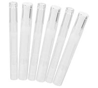 Cabilock Lot de 6 Stylos à Huile pour Cuticules Vides Rechargeables Flacons Transparents 3 Ml et 5 Ml Pinceau Applicateur Tubes Plastiques Étanches pour Soin des Ongles et Huiles