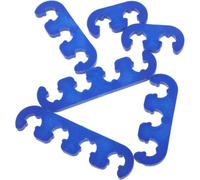 Cabilock Lot de 6 Supports Séparateurs de Fils de Bougies D'allumage Bleu pour Câbles 7-9 Mm, Kit D'accessoires Automobile Compatible avec Véhicules Généralistes, Isolant Électrique Fiable