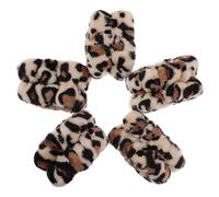 Cabilock Lot de 8 Bracelets Absorbants Élastiques Lavage du Visage, en Tissu Doux et Absorbant, Motif Tigre Beige, Idéals pour Maquillage, Spa et Soins du Visage Femme