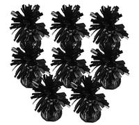 Cabilock Lot de 8 Poids pour Ballons Lestés Noirs, Accessoires Stabilisateurs en Aluminium, Compatibles Décorations Mariage et Fêtes D'anniversaire, Usage Intérieur et Extérieur