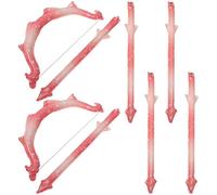 Cabilock Lot de 8 set de Ballons Flèches de Cupidon en Aluminium Rose Macaron Accessoires de Cosplay et Décoration Festive pour Saint-Valentin Fêtes Spectacles et Séances Photo