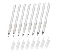 Cabilock Lot De 8 Stylos Professionnels De Tatouage Étanches Blancs, Pointe Ultra-fine, Utilisation En Salon De Beauté, Marquage Précis Peau Et Contour Des Sourcils