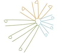 Cabilock Lot de 9 Porte-Mailles en Aluminium Coloré Épingles à Tricoter Légères et Résistantes Marqueurs de Maille pour Tricot Crochet et DIY Accessoires Polyvalents Couleur Aléatoire