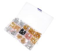Cabilock Lot de Bagues pour Cheveux Dreadlocks en Métal Vintage, Accessoire Simple à Utiliser pour Coiffure, Boîte Contenant un Set Complet pour Tresses