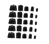 Cabilock Lot de Embouts Caoutchouc Noirs pour Protection Filetage Capuchons Flexibles Isolants et Chocs pour Vis Tubes et Câbles Pratique