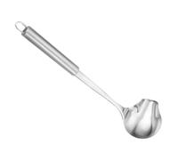 Cabilock Louche à Sauce Inox Bec Verseur Petite Louche à Soupe Long Manche Ustensile Cuisine Inox Polyvalent pour Sauces Condiments
