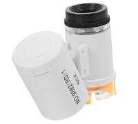 Cabilock Loupe Professionnelle Portable avec LED pour Inspection de Bijoux et Antiquités Microscope Mini à Main pour Adultes