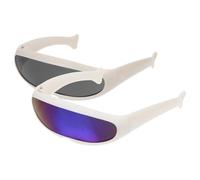 Cabilock Lunettes de Ski Protection Coupe-Vent Accessoires Adorables et Mode 2 Pièces en Plastique pour Chats l'hôtel pour Animaux de Compagnie la Maison
