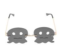 Cabilock Lunettes de Soirée Disco sans Monture Fantôme en Métal