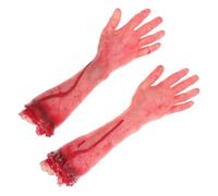 Cabilock Mains d'halloween Accessoire de Performance Effrayant en Plastique Suspendues 2pcs pour Décoration de Maison Hantée pour Fête Secrète ou Soirée Farce