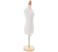 Cabilock Mannequin Tailleur Couturier en Bois et Tissu pour Poupée, Ajustable pour Précision de Couture, pour Affichage de Vêtements Féminins et Projets de Mode