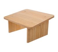 Cabilock Marchepied Bois pour Adulte Compact et Confortable, Repose-Pied Bureau Minimaliste en Bois Beige, Tabouret de Lit pour Lits Hauts, Design Simple et Élégant