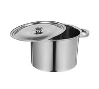 Cabilock Marmite Acier Inoxydable avec Couvercle Casserole Épaisse à Double Poignée Grand Volume pour Mijotage Cuisson Polyvalente Maison et Cuisine Professionnelle