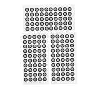 Cabilock Marqueurs Épaisseur 0,15mm de 50 Marqueurs pour Architecture et Ingénierie Portable de Points Réfléchissants en Film Pet Noir Haute Réflexion Lot de 3 Feuilles pour Scanner 3D