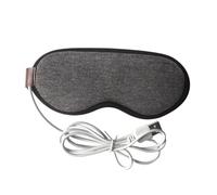 Cabilock Masque Chauffant USB pour Yeux avec Vapeur Relaxante contre Troubles du Sommeil et Fatigue Oculaire Bandeau Doux pour Dormir Gris Londres