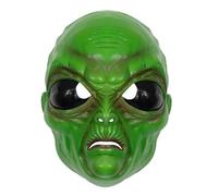 Cabilock Masque Halloween Étrange Vert pour Cosplay Accessoire de Fête Tête Décorative Masque de Carnaval Unique pour Photographie et Performances