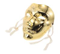 Cabilock Masque Intégral Mécanique Doré Style Steampunk et Punk Cyborg en Abs Robuste, Polyvalent pour Performance Scénique et Fête Costumée