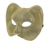 Cabilock Masque Léopard Demi-visage Décoratif pour Fête Mascarade Cosplay Réutilisable pour Spectacles et Soirées