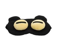 Cabilock Masque Oculaire Portable Cache-œil de Dessin Animé, Noir, | Sommeil à Maison Vol Long-courrier, Forme Confortable, Effet Occultant, Léger et Pratique