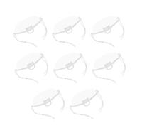 Cabilock Masques de Chef en Plastique Pet pour Restaurants et Hôtellerie, Écran Facial Anti-crachat Léger Ajustement Réglable, Protection Visage Nez