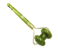 Cabilock Masseur Visage Jade Roller Pierre Naturelle Double Tête Appareil Beauté Portable Anti-âge pour Peau Douce et Raffermissement Outil Massage Facial Léger et Confortable Pratique