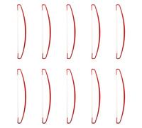 Cabilock Mât de Drapeau Portatif Manuel 24 Cm Rouge Lot de 10 Pièces, Drapeau à Tirer pour Rallye et Marketing, Bannière Légère pour Événements Sportifs et Manifestations en Plein