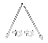 Cabilock Mât de Drapeau Rétractable 2 Pièces pour Guidon de Vélo en Acier 1,2 Mètre Support de Fixation Facile pour Accessoires Cyclisme Adultes