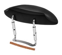 Cabilock Mentonnière de Violon en Ébène Noire Repose-Menton Rond Ergonomique Accessoire Professionnel pour Instruments à Cordes Pièce Détachée Stable et Confortable Usage Musique