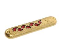 Cabilock Mezuzah Métallique Décorative Parchment pour Porte Élégance Tradition Religieuse pour Maison Temple