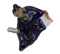 Cabilock Micro Figurine Ancienne Chinoise Céramique pour Jardin Miniature Décor de Terrarium et Bonsaï Accessoire de Paysage Micro pour Bureau et Maison Sculpture Unique