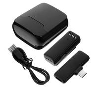 Cabilock Microphone sans Fil Cravate 2,4 Ghz Portable pour Appels Zoom | Boîtier de Charge à Écran Numérique, Batterie Intégrée, Usage Podcasts et Enregistrements, Noir