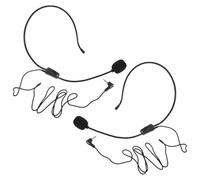 Cabilock Microphone Vocal à Condensateur Filaire 2pcs Bras Ajustable, Ultra-léger en Plastique, Confort pour Amplificateur Vocal et Animation Commerciale