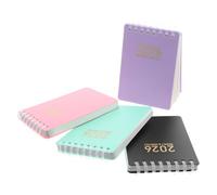 Cabilock Mini Agenda Poche Couleurs Spirale Planificateur Mensuel Hebdomadaire Compact Organiseur Familial Journalier Portable pour Bureau et Sac