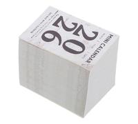 Cabilock Mini Calendrier 2026 Détachable 365 Jours Format Mini Papier Blanc pour Bureau Maison, Agenda Mensuel Minimaliste et Bloc-Notes Calendrier de Compte à Rebours pour Organisation